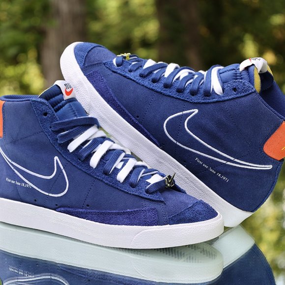 Nike Blazer Mid 77 First Use Deep Royal Blue Mens Size 10 - Picture 9 of 13